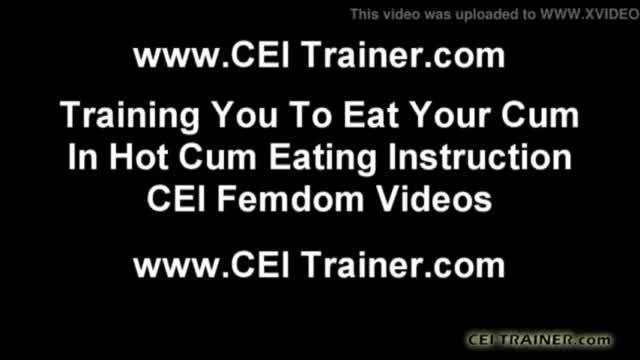 I want you to suck cock and swallow cum for me cei