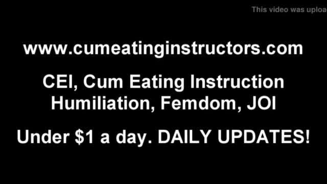 I love making guys swallow their own cum cei