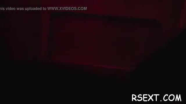 Sexy hooker with big fake boobs gives a steaming sexy blowjob