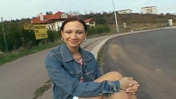 Sexy and wild public oral job