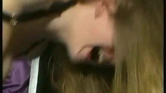 Crying slave with beautiful tits and tight pussy is hit with a whip on her ass and cunt
